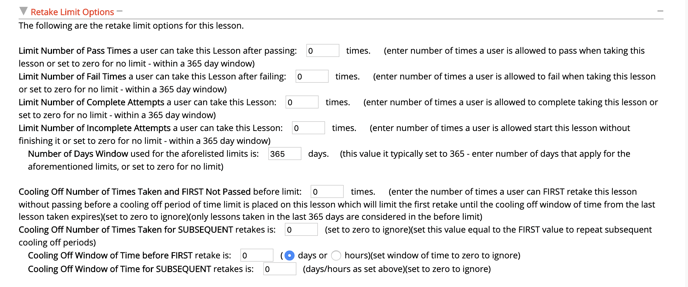 Gauge-KC-Lesson Settings