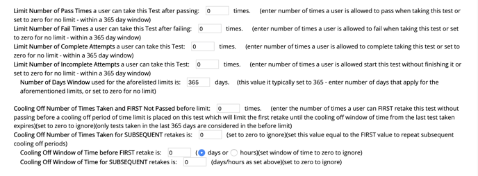 Gauge-KC-Test Setting Parameters 3